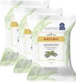 Burt's Bees Face Wipes Easter Basket Stuffers, Makeup Remover Facial Cleansing Towelettes for Sensitive Skin, Hydrating with Cucumber and Mint, 30 Count (Pack of 3)